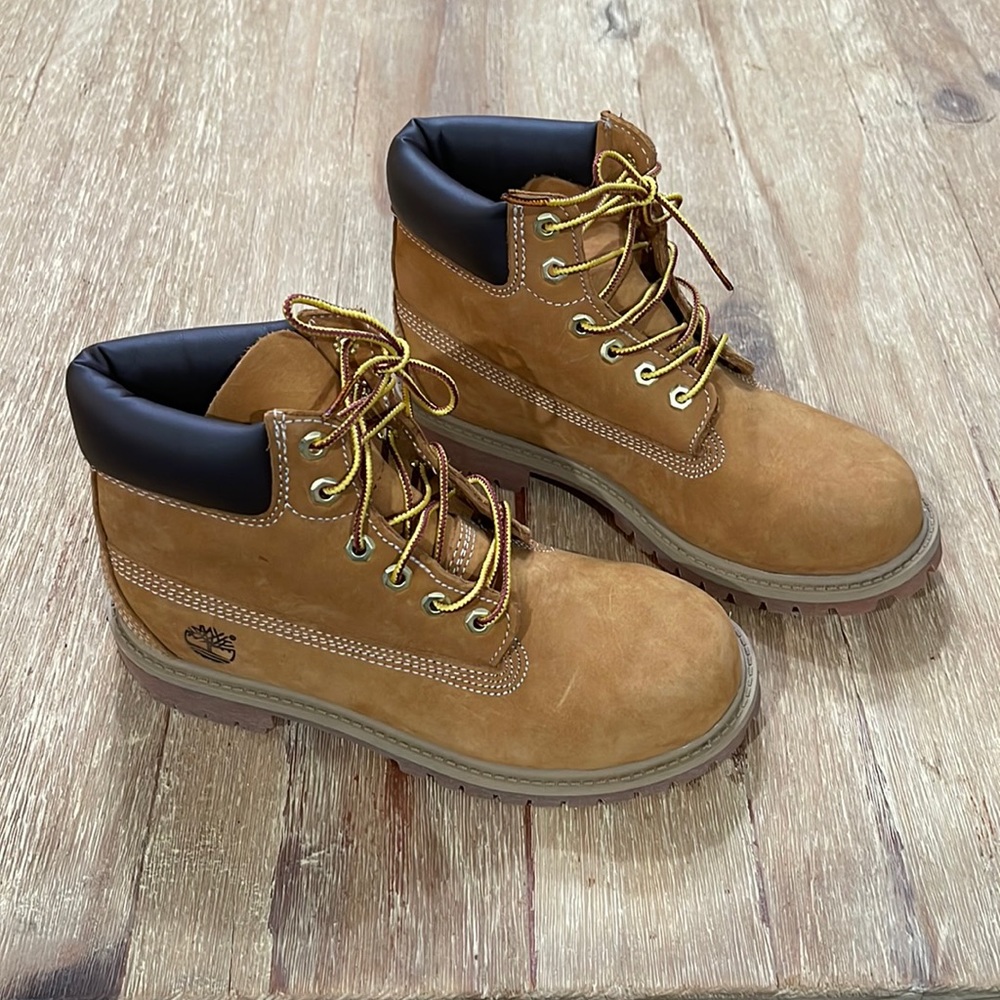 Children’s Tan Timberland 6” Premium Waterproof Boots